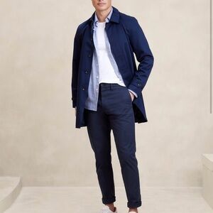 Banana Republic Aiden Slim Fit Chino Pants Men’s 32x30 Navy Blue EUC